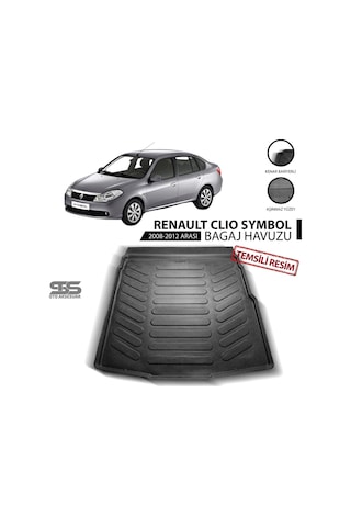 Renault Symbol Thalia Bagaj Havuzu 2008-2012 Havuzlu Bagaj Paspası