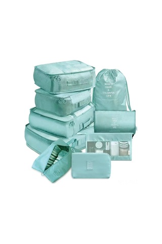 Hangfox Gri Seyahat Organizer Seti 9 Parça - Çanta İçin Giysi Ve Dijital Ürünleri Bölmeli Saklama Çantaları