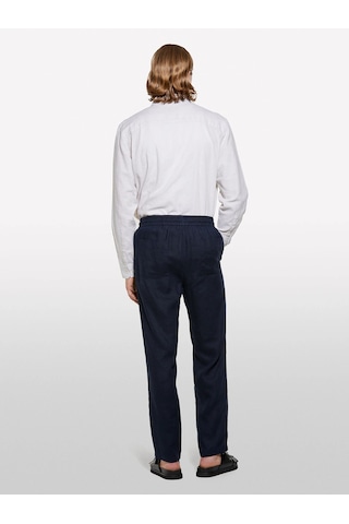 Sisley Keten Karışımlı Çizgili Regular Fit Gömlek Erkek Kahve Gömlek - 325p51fcsq03g