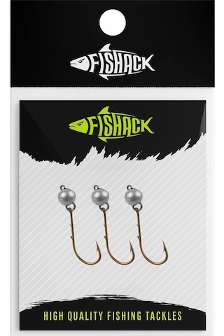 Mafsallı Jighead - Hareketli Kurşunlu İğne - Fishack - 2 Gram - 3'lü Paket