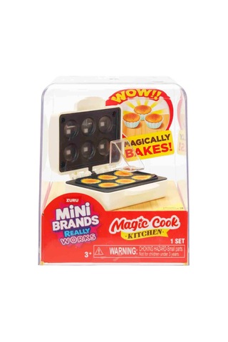 Mini Brands Magic Cook Kitchen Kek Makinesi Mini Mutfak Seti Çalışan Minyatür Oyuncak 3+