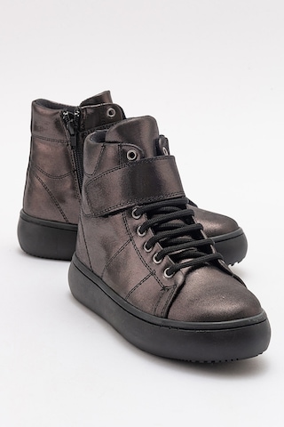 Mnpc Kız Çocuk Siyah Simli Hakiki Deri Suya Dayanıklı Günlük Bot 25k4b11075484 Siyah Simli