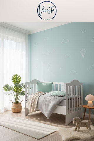 Organik Müslin Bebek Nevresim Seti Yumuşak, Nefes Alan, Hipoalerjenik Kumaş Mint Yeşili