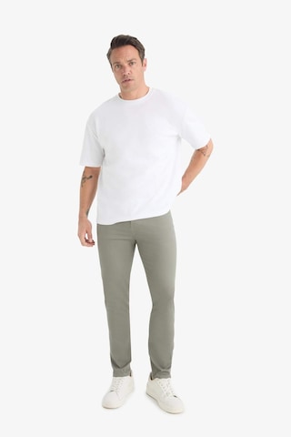 Defacto Slim Fit Dar Kesim Dar Paça Dokulu Pantolon E7959ax25augr169 Gri