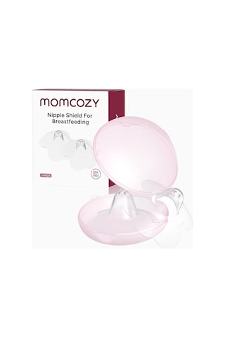 Momcozy Floral Emzirme Konisi Medium 20 Mm Düz Ve Içe Çökük Meme Ucu Için Taşıma Kutusu İle Birlikte Emzirme Aksesuarları Şeffaf
