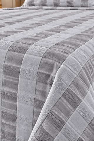 Kapreo Home Hennesey 3 Parça Comforter Yorgan Yatak Örtüsü Seti Çift Kişilik 240x260 Gri
