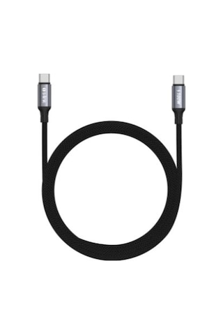 S-link Armor Cc-0100 100w 1.2m Type-c To Type-c Pd Örgülü Metal Başlıklı Siyah Hızlı Şarj Kablosu K