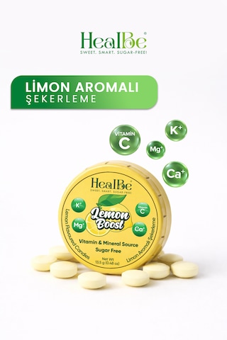Limon Aromalı Şekersiz Şekerleme