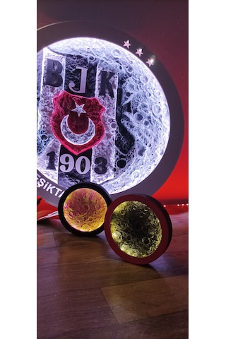 El Yapımı Benzersiz Dekoratif Led Aydınlatmalı Tablo