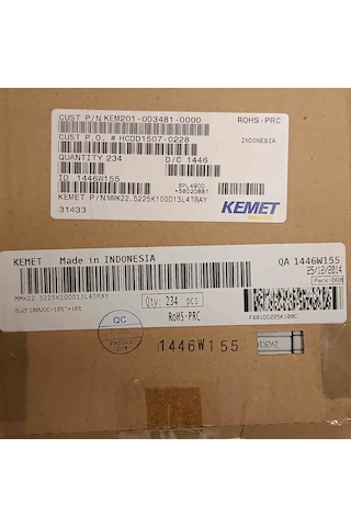 Mmk22.5225k100d13l4tray 2.2mf 100v 22.5 0.1 Polyester Kondansatör 10 Adet