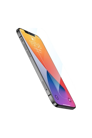 Ally Apple Uyumlu iPhone 12 Pro Max 6.7-Inch Tempered Cam Ekran Koruyucu Şeffaf (119751463)