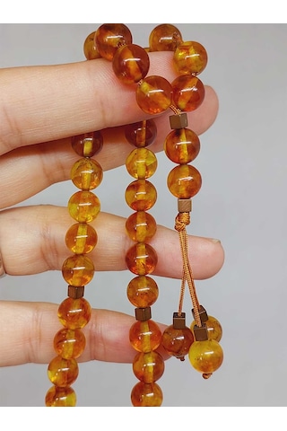 Kehribar Taşı Tesbih 33'lük 8mm 23475 Çok Renkli