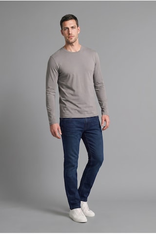 Defacto %100 Pamuk Regular Fit Bisiklet Yaka Kontrast Detaylı Uzun Kollu Basic Tişört H8358ax26augr206 Gri-gr206