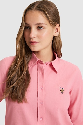 U.s. Polo Assn. Kadın Pembe Gömlek Basic 50320204-vr041