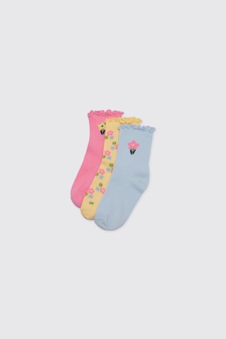 Panço Kız Çocuk Pembe Soket Çorap 2622gk11001