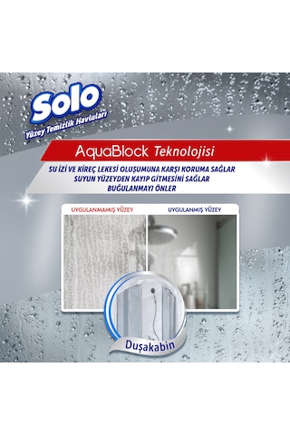 Solo Aquablock Yüzey Temizlik Havlusu 3'lü 90 Yaprak