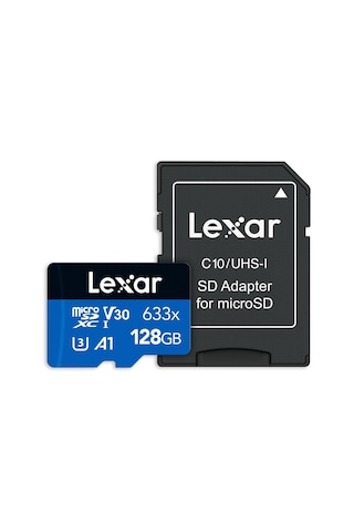 128gb 633x Microsdxc Uhs-ı U3 100/45 Mb/sn Yüksek Performanslı Microsd Hafıza Kartı