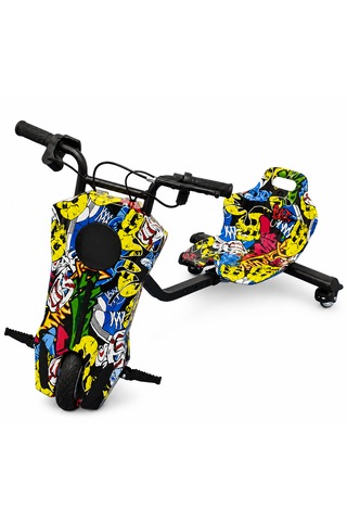 İnwelt Drift Car Bluetooth Hoparlörlü Graffiti Desenli Drift Scoote