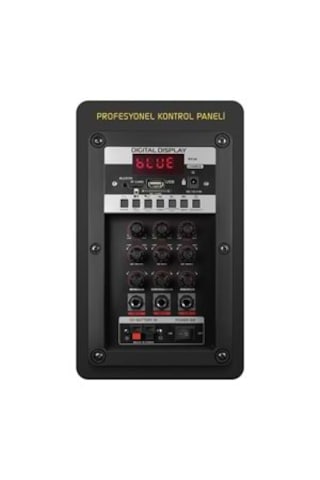 Powerway Mt70 Şarjlı Çift Mikrofonlu Hoparlör Karaoke Sistemi Taşınabilir Amfi Bluetooth Hoparlör
