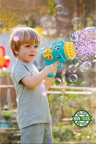 Köpük Atan Tabanca Oyuncağı Çok Delikli Pilli