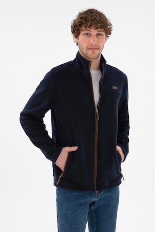 U.S. Polo Assn. Erkek Lacivert  Polar Örme Hırka 50290594-VR033