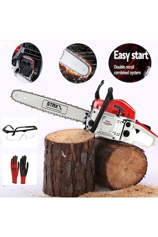 Ağaç Odun Dal Kesme Makinesi Benzinli Motorlu Testere 63cc 7.9 .