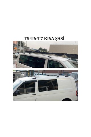 Volkswagen Transporter T5 -t6 İçin Tavan Çıtası/portbagaj Tavan Rayları Kısa Şasi İçin Gri
