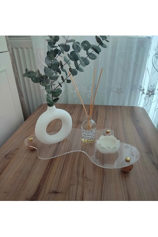 Ahşap Top Ayaklı Gold Düğmeli Şeffaf Pleksi Organizer Pinterest