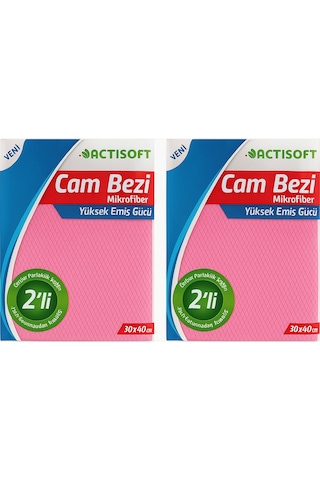 Cam Bezi Mikrofiber 2 Li Paket 2 Adet Renkli