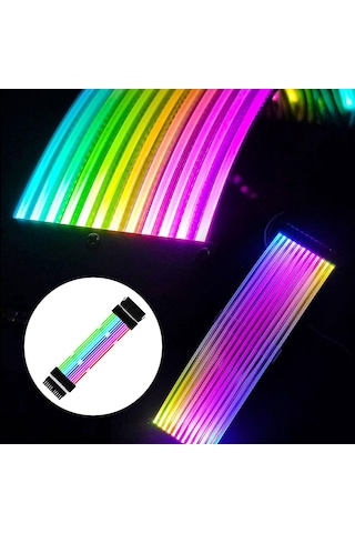 Homyl Uzatma Rgb Kablosu Psu Seti Bilgisayar Pc Için Pcıe