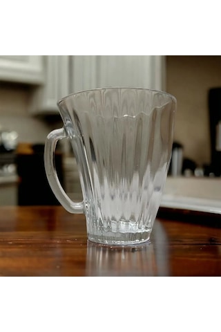 Moza Mug 6'lı Kulplu Bardak Royaleks-g-210 Şeffaf
