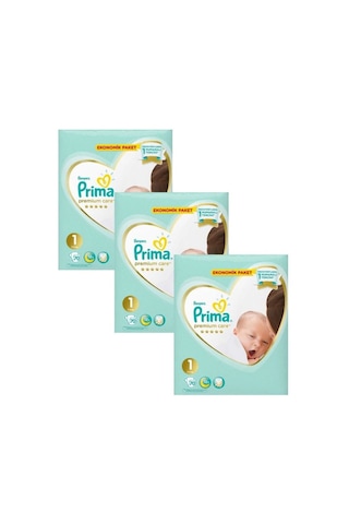 Prima Bebek Bezi Premium Care 1 Numara 3 x 70 210 Adet 3'lü