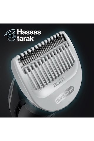 Braun BodyGroomer 3 BG 3340 SkinShield Teknolojisi 3 Ek Parçalı Vücut Bakım Seti