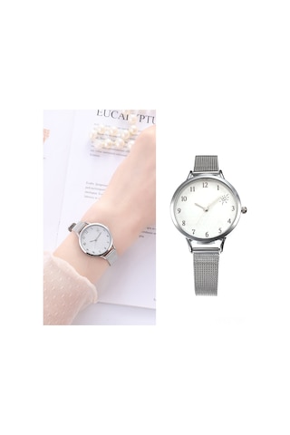 Vkemall Bayanlar İçin Kaliteli Kuvars Hareketli Kol Saati - Pırlanta İşlemeli Yuvarlak Gövde, Paslanmaz Çelik Bant, Zamanı Hassas Takip Et Diğer