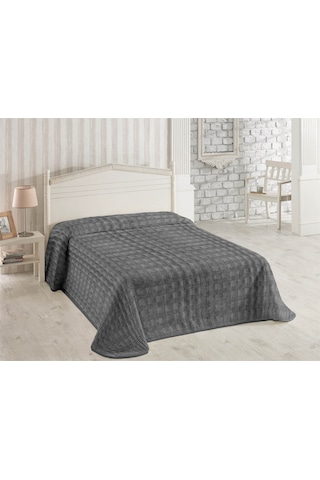 Dolce Bonita Home Wellsoft Accordıon Battaniye 200x220 Antrasit - Uyku Bandı Antrasıt Antrasit