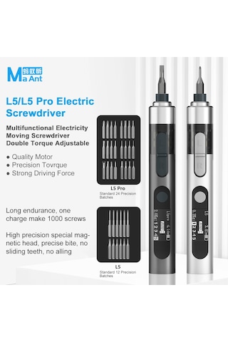 Springsun Dl-1 El Elektrikli Tornavida Seti, Cep Telefonu Tamiri İçin 24 Uçlu, Taşınabilir, Hız Ve Tork Ayarlı Tamir Aracı