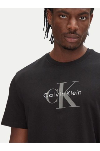 Calvin Klein Ss Hero Monologo Tee 20s-8554 Black