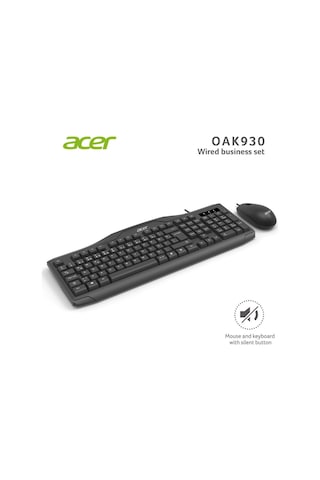 Acer OAK-930 Kablolu Q Klavye Optik Mouse Set