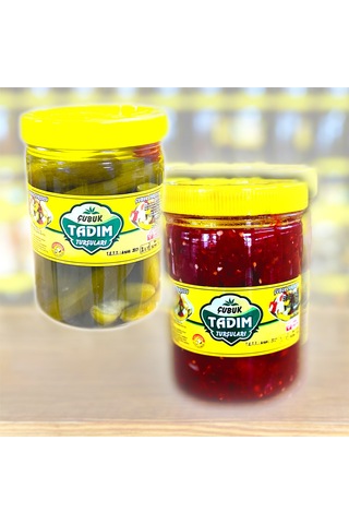 Çubuk Tadım Turşuları Salatalık Turşusu 1 KG + Acılı Ezme Turşusu 1 KG