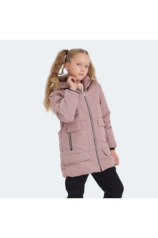 Slazenger CAMELIA Çocuk Kapüşonlu Pudra Mont & Kaban