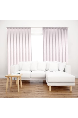 Premier Home Saten Fon Perde 140x260 Beyaz