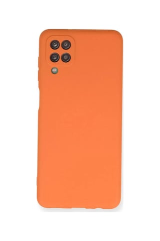 Newface Samsung Galaxy Uyumlu A12 Kılıf Nano İçi Kadife Silikon - Turuncu Belirtilmemiş Belirtilmemiş