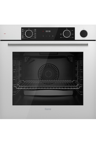 Ferre Fryart Sc Serisi XE64CB-SC406-D087  Wok'lu Beyaz 3'lü Ankastre Set