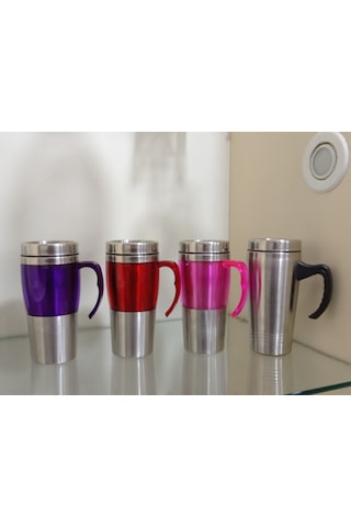 Acar Paslanmaz Çelik Kupa Termos 450Ml Pembe