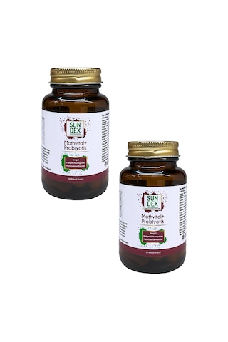 Sundex Mothvital+Probiyotik Omega 3 Takviye Edici Gıda 2 x 30 Kapsül