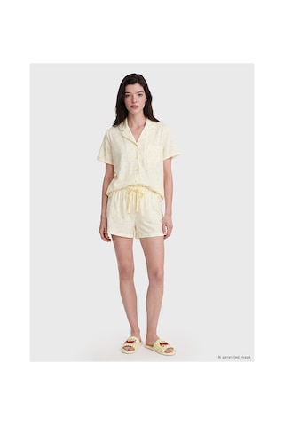 Lcw Dream Ekru Fiyonk Desenli Hamile Pijama Takım