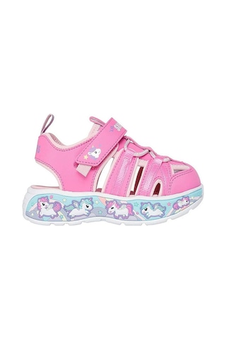 Skechers 303162n Pklp Play Scene Splash - Cute Crew Kız Çocuk Sandalet Çok Renkli