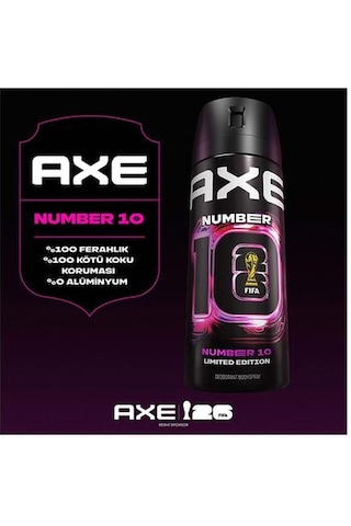Axe Erkek Deodorant Number 10 Body Spray Limited Edition 150 Ml