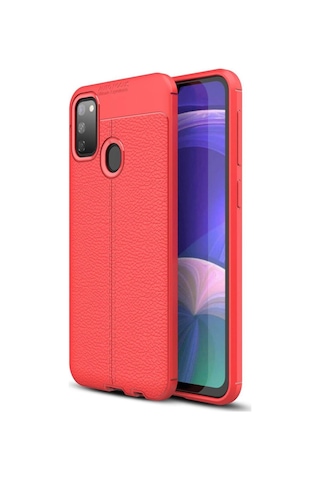 Samsung Galaxy Uyumlu, M30s Kılıf Auto Focus Kapak - Kırmızı