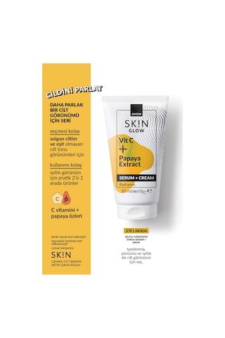 Avon Skin Glow Radiance Işıltılı Görünüm Veren Serum + Krem 50 ML